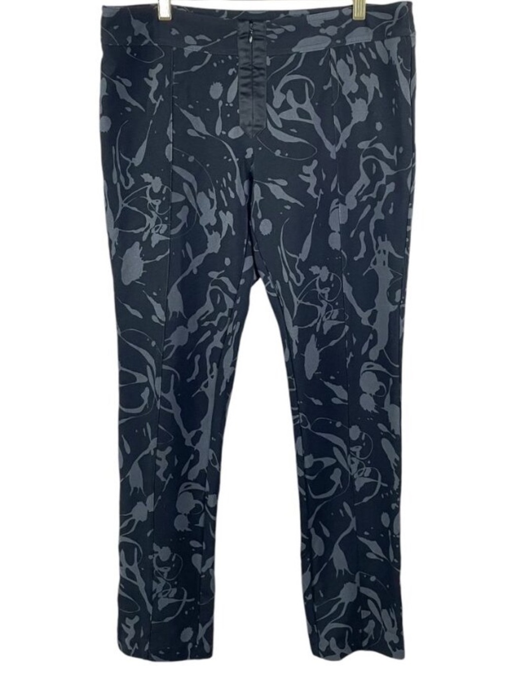 Bisou Bisou Black Patterned bottom ankle zip Skinny pants